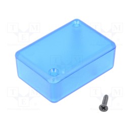 10 pcs : 1551GTBU - Enclosure: multipurpose, X: 35mm, Y: 50mm, Z: 20mm, 1551, ABS, blue