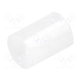 100 pcs : FIX-LEDS-5.5 - Spacer sleeve, LED, Øout: 4mm, ØLED: 3mm, L: 5.5mm, natural, UL94V-2