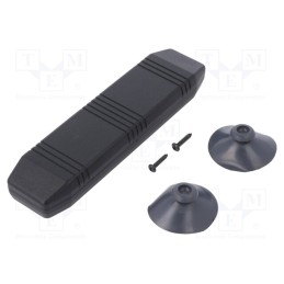 10 pcs : KM-80A/B - Enclosure: specialist, X: 40mm, Y: 155mm, Z: 20mm, with hole, ABS