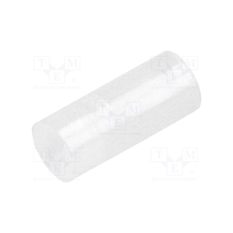 100 pcs : FIX-LEDS-9.5 - Spacer sleeve, LED, Øout: 4mm, ØLED: 3mm, L: 9.5mm, natural, UL94V-2