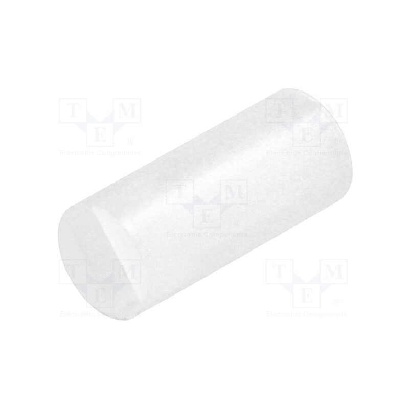 100 pcs : FIX-LEDS-9 - Spacer sleeve, LED, Øout: 4mm, ØLED: 3mm, L: 9mm, natural, UL94V-2