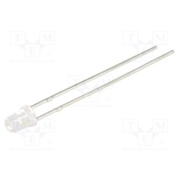10 pcs : INL-3AY30 - LED, 3mm, yellow, 270÷460mcd, 30°, Front: convex, 1.6÷2.6V, 65mW