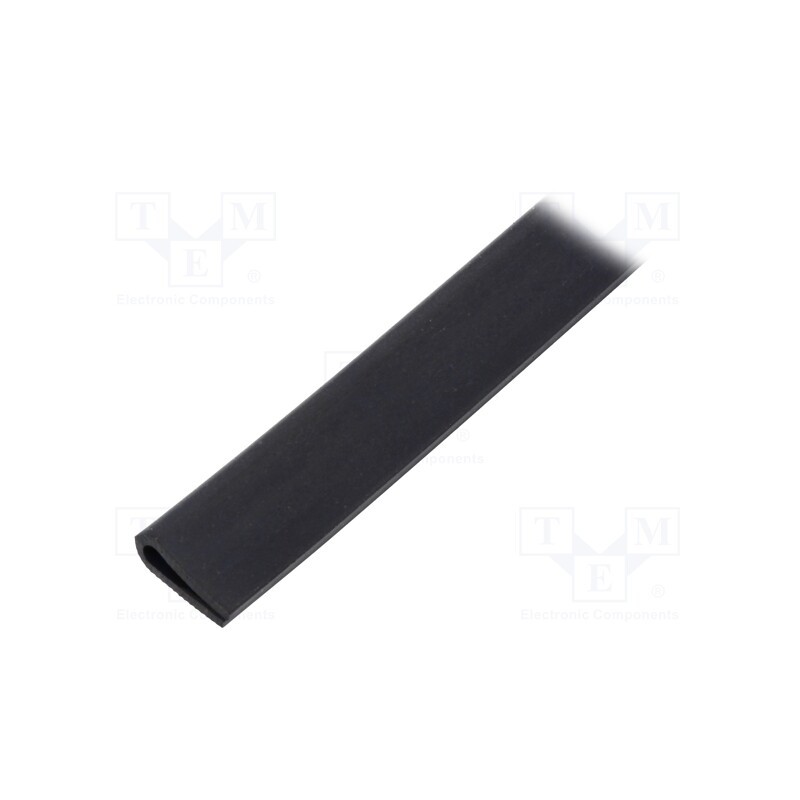 10 m : UT-5.7 - Hole and edge shield, EPDM, L: 10m, black, H: 13mm, W: 6mm