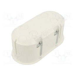 10 pcs : PK-62/60G WHITE - Enclosure: junction box, Ø: 62mm, Z: 60mm, plaster embedded, deep