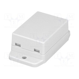 10 pcs : NUB503522WH - Enclosure: multipurpose, X: 35.4mm, Y: 50mm, Z: 22mm, ABS, white
