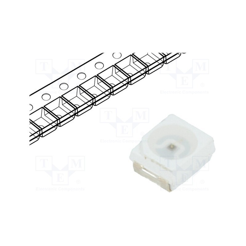 10 pcs : OSIXCAS1C1A - IR transmitter, PLCC2, 886÷892nm, transparent, 120°, SMD, 100mA