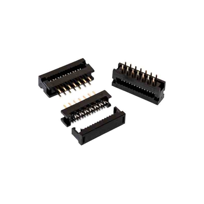 2 pcs - Wurth Elektronik 8-Way IDC Connector Plug for Cable Mount, 2-Row