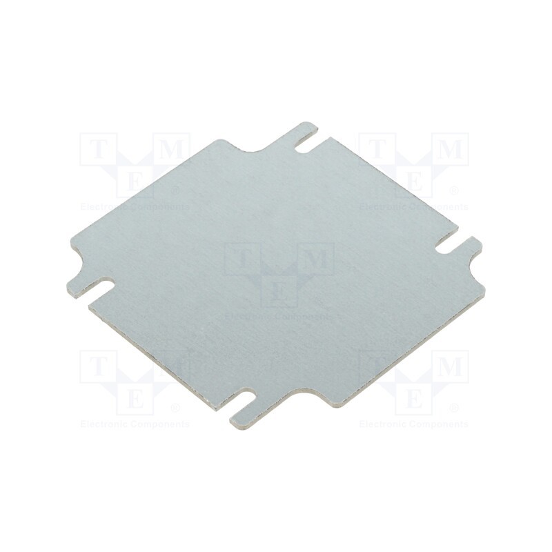 10 pcs : ZMB90.90 - Mounting plate, steel, W: 80.7mm, L: 80.7mm, Thk: 1.5mm, Series: ZP