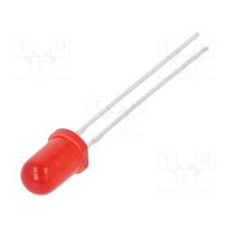 20 pcs : L-7113LID - LED, 5mm, red, 1.2÷4mcd, 30°, Front: convex, 1.7÷2.5V, No.of term: 2