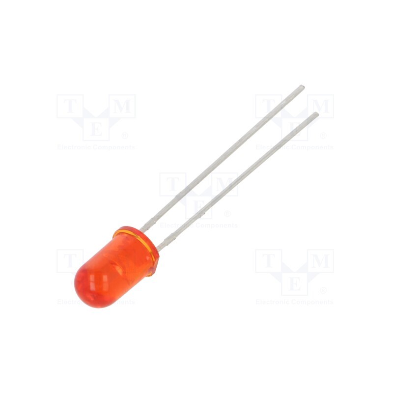 20 pcs : 1383SURT/S530-A3 - LED, 5mm, red, 400mcd, 25°, Front: convex, 2.4V, No.of term: 2