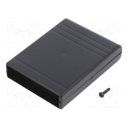 10 pcs : KM-20B - Enclosure: multipurpose, X: 68mm, Y: 91mm, Z: 18mm, ABS, black