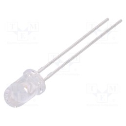 20 pcs : L-7113GC - LED, 5mm, green, 25÷80mcd, 20°, Front: convex, 2÷2.5V, No.of term: 2