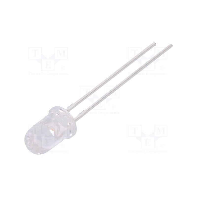 20 pcs : L-7113GC - LED, 5mm, green, 25÷80mcd, 20°, Front: convex, 2÷2.5V, No.of term: 2