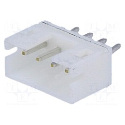 50 pcs : B4B-PH-K-S (LF)(SN) - Socket, wire-board, male, PH, 2mm, PIN: 4, THT, 100V, 2A, -25÷85°C