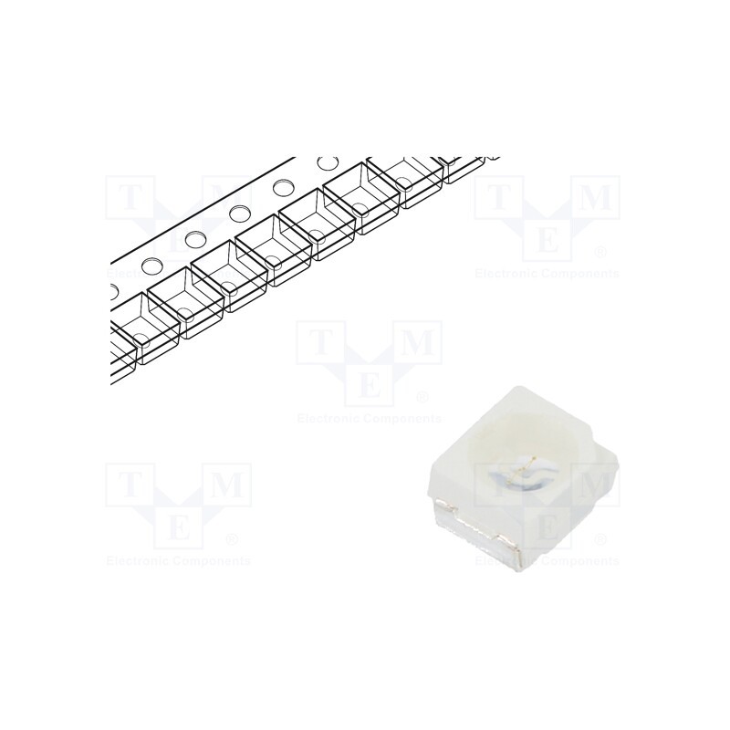 50 pcs : RF-BNRA30TS-CE - LED, SMD, 3528,PLCC2, blue, 200÷650mcd, 3.5x2.8x1.8mm, 120°, 20mA