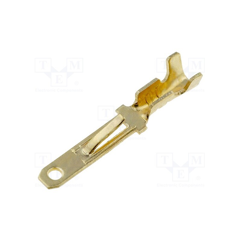 10 pcs : - Terminal: flat, 2.8mm, 0.5÷1mm2, gold-plated, with a latch, male