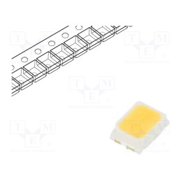 50 pcs : RF-40TI16DS-EE-Y - LED, SMD, 2216,PLCC2, white neutral, 6÷10lm, 3900-4250K, 90, 120°