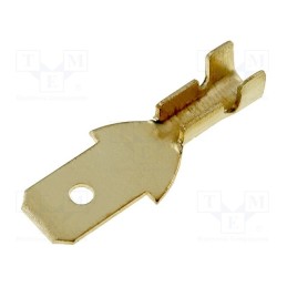 10 pcs : - Terminal: flat, 4.7mm, 0.3÷1mm2, gold-plated, male