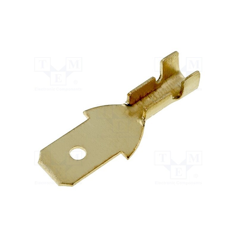 10 pcs : - Terminal: flat, 4.7mm, 0.3÷1mm2, gold-plated, male