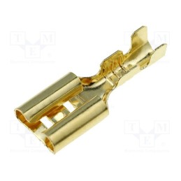 10 pcs : - Terminal: flat, 4.7mm, 0.5÷1mm2, gold-plated, female