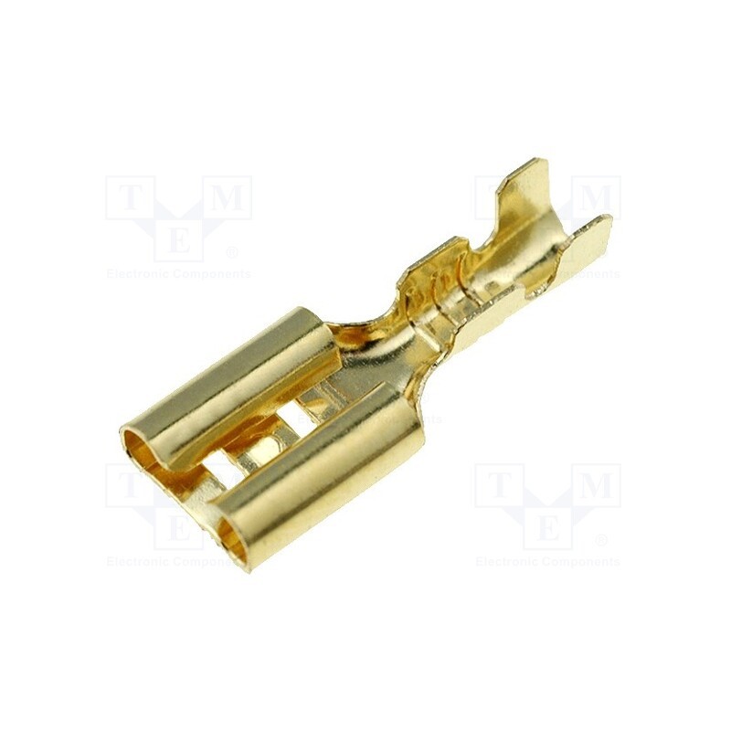 10 pcs : - Terminal: flat, 4.7mm, 0.5÷1mm2, gold-plated, female