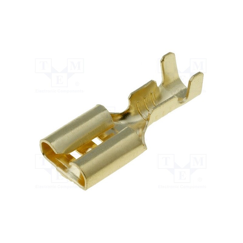 10 pcs : - Terminal: flat, 6.3mm, 1÷2.5mm2, gold-plated, female