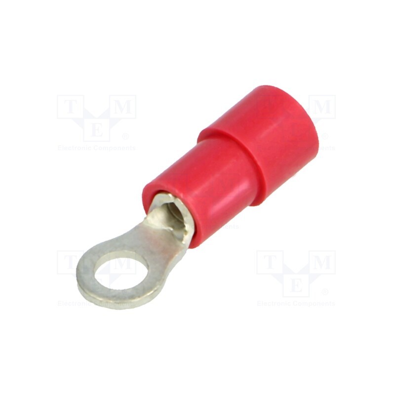 50 pcs : BM 00109 - Tip: ring, M3, Ø: 3.2mm, 0.25÷1.5mm2, crimped, for cable, insulated