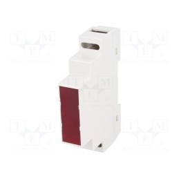 10 pcs : Z105JFCZ ABS V0 - Enclosure: for DIN rail mounting, Y: 90mm, X: 17mm, Z: 65mm, ABS