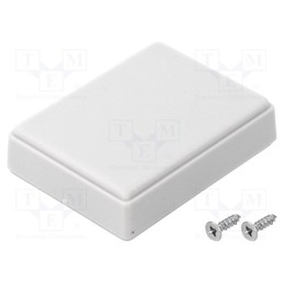 10 pcs : Z69J PS - Enclosure: multipurpose, X: 49mm, Y: 64mm, Z: 17mm, polystyrene, grey
