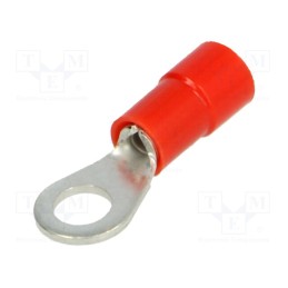 50 pcs : BM 00119 - Tip: ring, M4, Ø: 4.3mm, 0.25÷1.5mm2, crimped, for cable, insulated