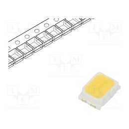 50 pcs : RF-50TI16DS-EE-Y - LED, SMD, 2216,PLCC2, white cold, 6÷10lm, 4900-5300K, 90, 120°, 20mA