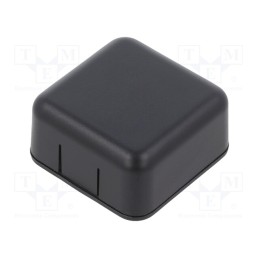 10 pcs : 1551SNAP1BK - Enclosure: multipurpose, X: 40mm, Y: 40mm, Z: 20mm, ABS, black