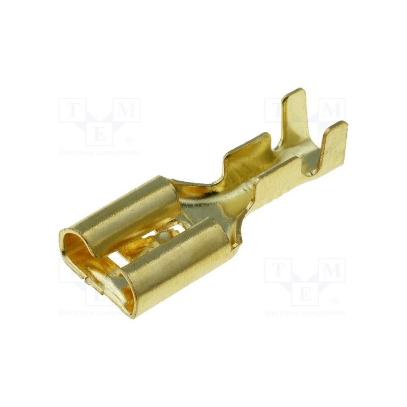 10 pcs : - Terminal: flat, 6.3mm, 1÷2.5mm2, with a latch, female