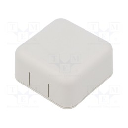 10 pcs : 1551SNAP1GY - Enclosure: multipurpose, X: 40mm, Y: 40mm, Z: 20mm, ABS, grey