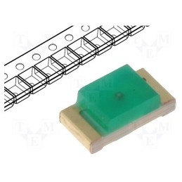 20 pcs : KP-3216SGD - LED, SMD, 1206, green, 3.2÷12.5mcd, 3.2x1.6x1.1mm, 120°, 2.2÷2.5V
