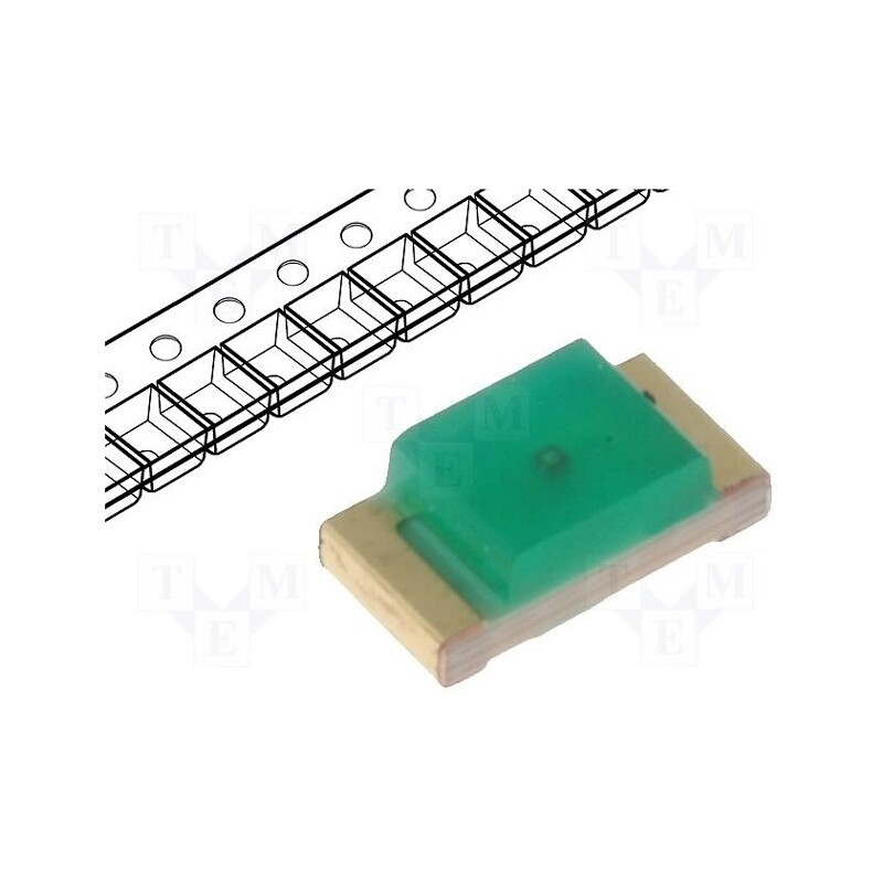 20 pcs : KP-3216SGD - LED, SMD, 1206, green, 3.2÷12.5mcd, 3.2x1.6x1.1mm, 120°, 2.2÷2.5V