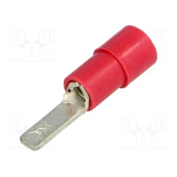 50 pcs : BM 00152 - Tip: flat, 2.8mm, 0.25÷1.5mm2, crimped, for cable, insulated, red