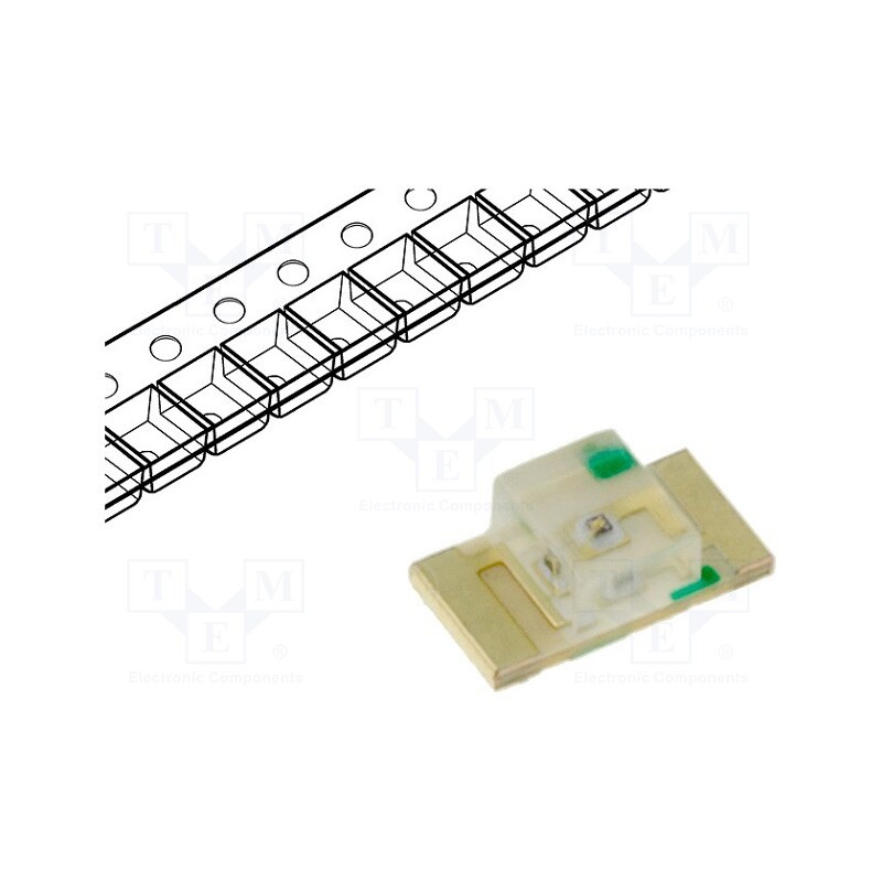 20 pcs : KPTR-3216SYCK - LED, SMD, 1206, yellow, 80÷150mcd, 3.2x1.6x1.05mm, 120°, 2÷2.5V