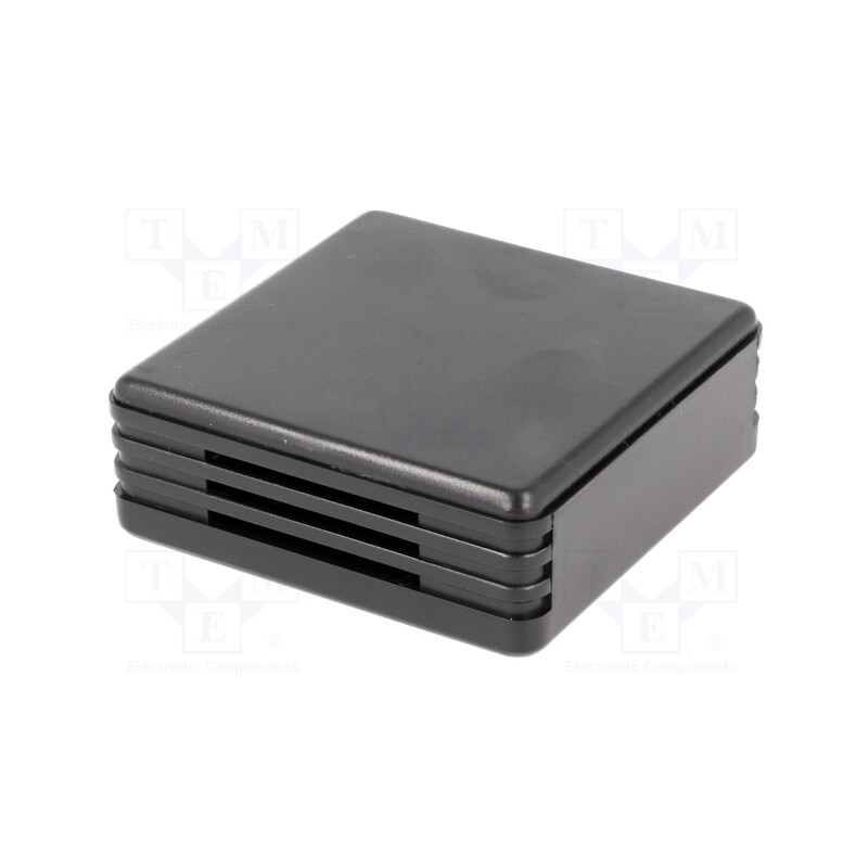 10 pcs : PP042N-S - Enclosure: for alarms, X: 71mm, Y: 71mm, Z: 27mm, ABS, black