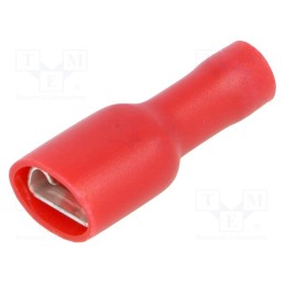 50 pcs : BM 00191 - Terminal: flat, 6.3mm, 0.8mm, female, 0.25÷1.5mm2, crimped, tinned