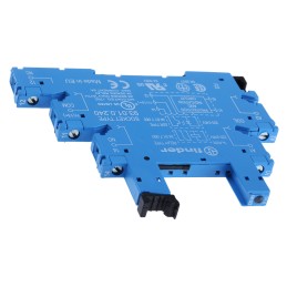 1 pcs - Finder 93 5 Pin 250V ac DIN Rail Relay Socket, for use with 34.51, 34.81