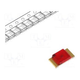 20 pcs : KPT-3216ID - LED, SMD, 1206, red, 5÷12.5mcd, 3.2x1.6x0.75mm, 120°, 2÷2.5V, 20mA