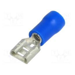 50 pcs : BM 00205 - Terminal: flat, 5.2mm, 0.8mm, female, 1.5÷2.5mm2, crimped, tinned
