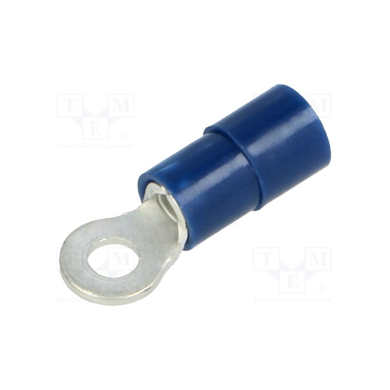 50 pcs : BM 00209 - Tip: ring, M3, Ø: 3.2mm, 1.5÷2.5mm2, crimped, for cable, insulated