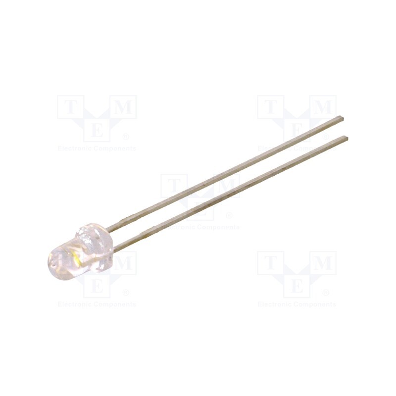 10 pcs : LTW-420DS4 - LED, 3mm, white cold, 1150÷2200mcd, 45°, Front: convex, 2.8÷3.8V