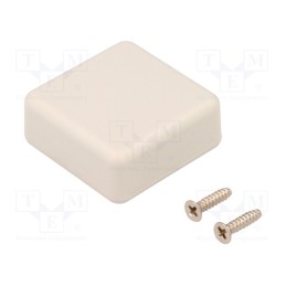 10 pcs : 1551NGY - Enclosure: multipurpose, X: 35mm, Y: 35mm, Z: 15mm, 1551, ABS, grey