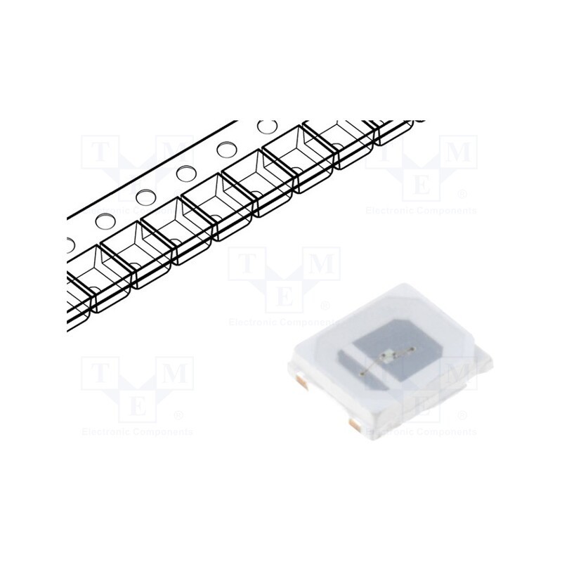 10 pcs : OF-SMD2835G-05 - LED, SMD, 2835,PLCC2, green, 6400÷7300mcd, 2.8x3.5x0.75mm, 120°