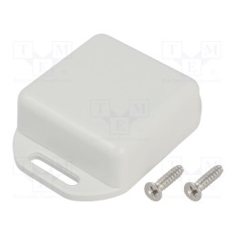 10 pcs : 1551NFLGY - Enclosure: multipurpose, X: 35mm, Y: 35mm, Z: 15mm, with fixing lugs