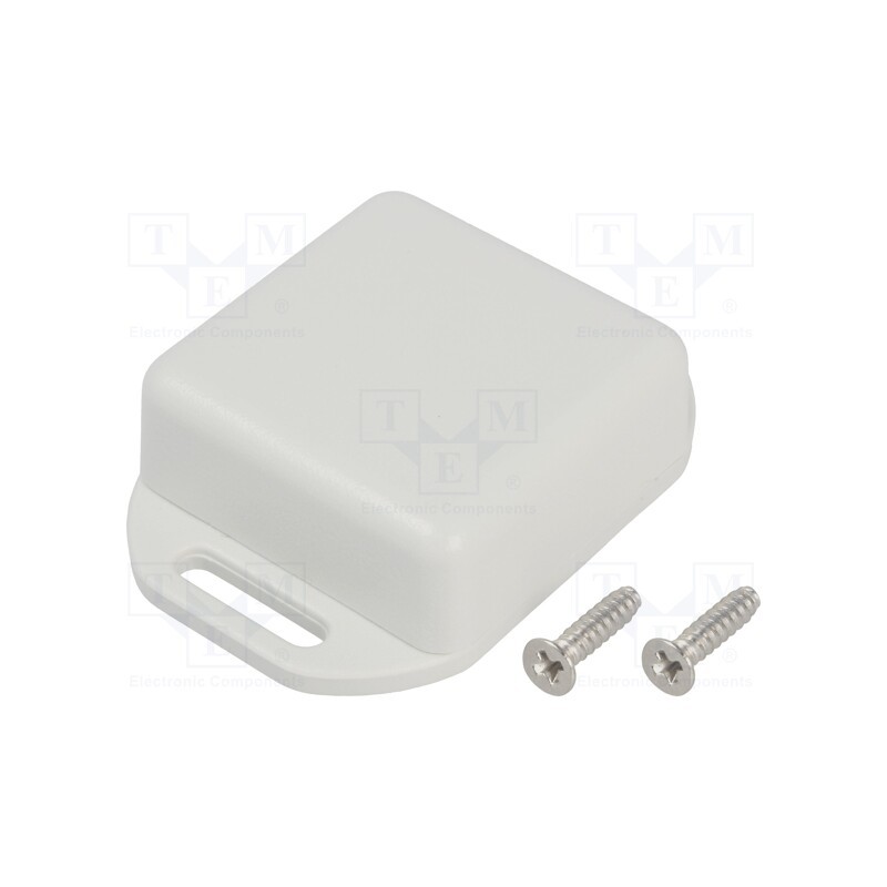 10 pcs : 1551NFLGY - Enclosure: multipurpose, X: 35mm, Y: 35mm, Z: 15mm, with fixing lugs
