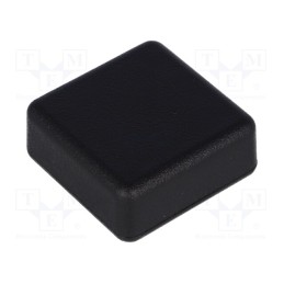 10 pcs : 1551NBK - Enclosure: multipurpose, X: 35mm, Y: 35mm, Z: 15mm, 1551, ABS, black